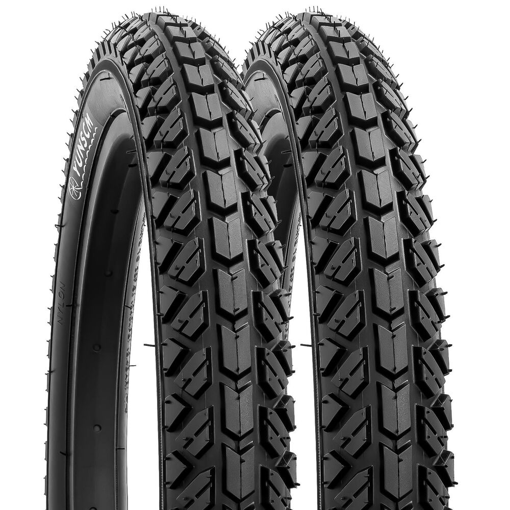 2-PCS 16" Kid Bike Tires 16x1.95/54-305 Compatible with 16 x 1.95 All Black
